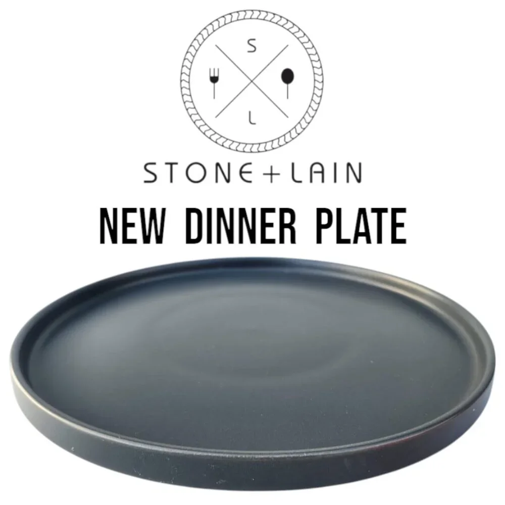 NEW Stone Lain Stoneware Round Dinner Plate Dinnerware Gray Replacement Matte Mi